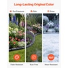 image:imageVEVOR Faux Stone Landscape Edging No Dig Garden Edging Border Flexible Blocks for Lawn Edging Flower Beds Driveway Yards with 12 Spikes 4 Pack 24 Bricks 16FT Kit 465 Lx 37 W x 22 H GreyCharcoal Black
