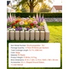 image:imageVEVOR Faux Stone Landscape Edging No Dig Garden Edging Border Flexible Blocks for Lawn Edging Flower Beds Driveway Yards with 12 Spikes 4 Pack 24 Bricks 16FT Kit 465 Lx 37 W x 22 H GreyBeige