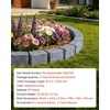 image:imageVEVOR Faux Stone Landscape Edging No Dig Garden Edging Border Flexible Blocks for Lawn Edging Flower Beds Driveway Yards with 12 Spikes 4 Pack 24 Bricks 16FT Kit 465 Lx 37 W x 22 H GreySandstone Gray