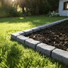 image:imageVEVOR Faux Stone Landscape Edging No Dig Garden Edging Border Flexible Blocks for Lawn Edging Flower Beds Driveway Yards with 12 Spikes 4 Pack 24 Bricks 16FT Kit 465 Lx 37 W x 22 H GreySandstone Gray