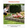 image:imageVEVOR Faux Stone Landscape Edging No Dig Garden Edging Border Flexible Blocks for Lawn Edging Flower Beds Driveway Yards with 12 Spikes 4 Pack 24 Bricks 16FT Kit 465 Lx 37 W x 22 H GreyBeige