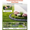 image:imageVEVOR Faux Stone Landscape Edging No Dig Garden Edging Border Flexible Blocks for Lawn Edging Flower Beds Driveway Yards with 12 Spikes 4 Pack 24 Bricks 16FT Kit 465 Lx 37 W x 22 H GreySandstone Gray