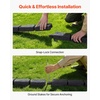 image:imageVEVOR Faux Stone Landscape Edging No Dig Garden Edging Border Flexible Blocks for Lawn Edging Flower Beds Driveway Yards with 12 Spikes 4 Pack 24 Bricks 16FT Kit 465 Lx 37 W x 22 H GreyCharcoal Black