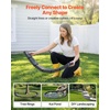 image:imageVEVOR Faux Stone Landscape Edging No Dig Garden Edging Border Flexible Blocks for Lawn Edging Flower Beds Driveway Yards with 12 Spikes 4 Pack 24 Bricks 16FT Kit 465 Lx 37 W x 22 H GreyCharcoal Black