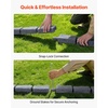 image:imageVEVOR Faux Stone Landscape Edging No Dig Garden Edging Border Flexible Blocks for Lawn Edging Flower Beds Driveway Yards with 12 Spikes 4 Pack 24 Bricks 16FT Kit 465 Lx 37 W x 22 H GreySandstone Gray