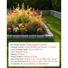 image:imageVEVOR Faux Stone Landscape Edging No Dig Garden Edging Border Flexible Blocks for Lawn Edging Flower Beds Driveway Yards with 12 Spikes 4 Pack 24 Bricks 16FT Kit 465 Lx 37 W x 22 H GreySandstone Gray