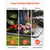 image:imageVEVOR Faux Stone Landscape Edging No Dig Garden Edging Border Flexible Blocks for Lawn Edging Flower Beds Driveway Yards with 12 Spikes 4 Pack 24 Bricks 16FT Kit 465 Lx 37 W x 22 H GreySandstone Gray
