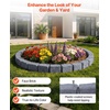 image:imageVEVOR Faux Stone Landscape Edging No Dig Garden Edging Border Flexible Blocks for Lawn Edging Flower Beds Driveway Yards with 12 Spikes 4 Pack 24 Bricks 16FT Kit 465 Lx 37 W x 22 H GreySandstone Gray