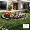 image:imageVEVOR Faux Stone Landscape Edging No Dig Garden Edging Border Flexible Blocks for Lawn Edging Flower Beds Driveway Yards with 12 Spikes 4 Pack 24 Bricks 16FT Kit 465 Lx 37 W x 22 H GreySandstone Gray