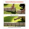 image:imageVEVOR Faux Stone Landscape Edging No Dig Garden Edging Border Flexible Blocks for Lawn Edging Flower Beds Driveway Yards with 12 Spikes 4 Pack 24 Bricks 16FT Kit 465 Lx 37 W x 22 H GreyBeige