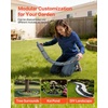 image:imageVEVOR Faux Stone Landscape Edging No Dig Garden Edging Border Flexible Blocks for Lawn Edging Flower Beds Driveway Yards with 12 Spikes 4 Pack 24 Bricks 16FT Kit 465 Lx 37 W x 22 H GreySandstone Gray