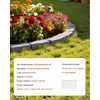 image:imageVEVOR Faux Stone Landscape Edging No Dig Garden Edging Border Flexible Blocks for Lawn Edging Flower Beds Driveway Yards with 12 Spikes 4 Pack 24 Bricks 16FT Kit 465 Lx 37 W x 22 H GreySandstone Gray