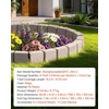 image:imageVEVOR Faux Stone Landscape Edging No Dig Garden Edging Border Flexible Blocks for Lawn Edging Flower Beds Driveway Yards with 12 Spikes 4 Pack 24 Bricks 16FT Kit 465 Lx 37 W x 22 H GreyBeige