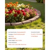 image:imageVEVOR Faux Stone Landscape Edging No Dig Garden Edging Border Flexible Blocks for Lawn Edging Flower Beds Driveway Yards with 12 Spikes 4 Pack 24 Bricks 16FT Kit 465 Lx 37 W x 22 H GreyBrown