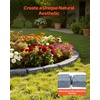 image:imageVEVOR Faux Stone Landscape Edging No Dig Garden Edging Border Flexible Blocks for Lawn Edging Flower Beds Driveway Yards with 12 Spikes 4 Pack 24 Bricks 16FT Kit 465 Lx 37 W x 22 H GreySandstone Gray