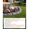 image:imageVEVOR Faux Stone Landscape Edging No Dig Garden Edging Border Flexible Blocks for Lawn Edging Flower Beds Driveway Yards with 12 Spikes 4 Pack 24 Bricks 16FT Kit 465 Lx 37 W x 22 H GreySandstone Gray