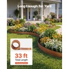image:imageVEVOR Galvanized Steel Landscape Edging 40 ft x 12 in Metal Edging for Landscaping with Gloves EasytoInstall Bendable Metal Strips Heavy Duty Metal Garden Edge Border for Flower Bed Yard PathwayRust
