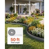 image:imageVEVOR Galvanized Steel Landscape Edging 40 ft x 12 in Metal Edging for Landscaping with Gloves EasytoInstall Bendable Metal Strips Heavy Duty Metal Garden Edge Border for Flower Bed Yard PathwaySilver