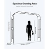 image:imageVEVOR Garden Arbor 945 H x 985 W x 158 D in Metal Archway Sturdy Outdoor Trellis Arch with Stakes Easy to Assemble Pergola Arbor for Plant Climbing Yard Lawn Wedding Party DecorationBlack