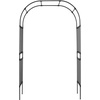 image:imageVEVOR Garden Arbor 945 H x 985 W x 158 D in Metal Archway Sturdy Outdoor Trellis Arch with Stakes Easy to Assemble Pergola Arbor for Plant Climbing Yard Lawn Wedding Party DecorationBlack