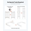 image:imageVEVOR Garden Arbor 945 H x 985 W x 158 D in Metal Archway Sturdy Outdoor Trellis Arch with Stakes Easy to Assemble Pergola Arbor for Plant Climbing Yard Lawn Wedding Party DecorationBlack