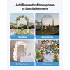 image:imageVEVOR Garden Arbor 945 H x 985 W x 158 D in Metal Archway Sturdy Outdoor Trellis Arch with Stakes Easy to Assemble Pergola Arbor for Plant Climbing Yard Lawn Wedding Party DecorationBlack