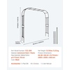 image:imageVEVOR Garden Arbor 945 H x 985 W x 158 D in Metal Archway Sturdy Outdoor Trellis Arch with Stakes Easy to Assemble Pergola Arbor for Plant Climbing Yard Lawn Wedding Party DecorationBlack