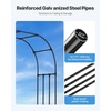 image:imageVEVOR Garden Arbor 945 H x 985 W x 158 D in Metal Archway Sturdy Outdoor Trellis Arch with Stakes Easy to Assemble Pergola Arbor for Plant Climbing Yard Lawn Wedding Party DecorationBlack