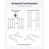image:imageVEVOR Garden Arbor 945 H x 985 W x 158 D in Metal Archway Sturdy Outdoor Trellis Arch with Stakes Easy to Assemble Pergola Arbor for Plant Climbing Yard Lawn Wedding Party DecorationBlack