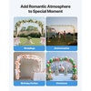image:imageVEVOR Garden Arbor 945 H x 985 W x 158 D in Metal Archway Sturdy Outdoor Trellis Arch with Stakes Easy to Assemble Pergola Arbor for Plant Climbing Yard Lawn Wedding Party DecorationBlack