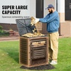 image:imageVEVOR Garden Compost Bin 80 Gallon BPA Free Composter Large Capacity Outdoor Composting Bin with Top Lid and Bottom Door Easy Assembling Lightweight Fast Creation of Fertile Soil80 Gallon