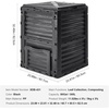 image:imageVEVOR Garden Compost Bin 80 Gallon BPA Free Composter Large Capacity Outdoor Composting Bin with Top Lid and Bottom Door Easy Assembling Lightweight Fast Creation of Fertile Soil80 Gallon