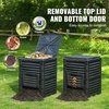image:imageVEVOR Garden Compost Bin 80 Gallon BPA Free Composter Large Capacity Outdoor Composting Bin with Top Lid and Bottom Door Easy Assembling Lightweight Fast Creation of Fertile Soil80 Gallon