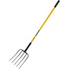 image:imageVEVOR Garden Fork 5Tine Gardening Pitchfork with Metal Handle 41 in Heavy Duty Digging Fork with Y Grip Forged Steel Spading Fork for Hay Potato Composting Transplanting Aeration5Tine