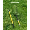 image:imageVEVOR Garden Fork 5Tine Gardening Pitchfork with Metal Handle 41 in Heavy Duty Digging Fork with Y Grip Forged Steel Spading Fork for Hay Potato Composting Transplanting Aeration5Tine