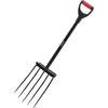 image:imageVEVOR Garden Fork 5Tine Gardening Pitchfork with Metal Handle 41 in Heavy Duty Digging Fork with Y Grip Forged Steel Spading Fork for Hay Potato Composting Transplanting Aeration5Tine