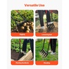 image:imageVEVOR Garden Fork 5Tine Gardening Pitchfork with Metal Handle 41 in Heavy Duty Digging Fork with Y Grip Forged Steel Spading Fork for Hay Potato Composting Transplanting Aeration5TineU
