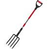 image:imageVEVOR Garden Fork 5Tine Gardening Pitchfork with Metal Handle 41 in Heavy Duty Digging Fork with Y Grip Forged Steel Spading Fork for Hay Potato Composting Transplanting Aeration4Tine