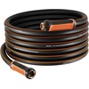 image:imageVEVOR Garden Hose 75 ft 58 Heavy Duty 4Layer Rubber Water Hose 150PSI Working amp 600PSI Burst Flexible amp Nonkink Outdoor Waterhose with 34 Fitting Lightweight Hoses for Gardening Cleaning50 ft