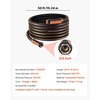 image:imageVEVOR Garden Hose 75 ft 58 Heavy Duty 4Layer Rubber Water Hose 150PSI Working amp 600PSI Burst Flexible amp Nonkink Outdoor Waterhose with 34 Fitting Lightweight Hoses for Gardening Cleaning50 ft