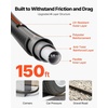 image:imageVEVOR Garden Hose 75 ft 58 Heavy Duty 4Layer Rubber Water Hose 150PSI Working amp 600PSI Burst Flexible amp Nonkink Outdoor Waterhose with 34 Fitting Lightweight Hoses for Gardening Cleaning150 ft