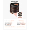 image:imageVEVOR Garden Hose 75 ft 58 Heavy Duty 4Layer Rubber Water Hose 150PSI Working amp 600PSI Burst Flexible amp Nonkink Outdoor Waterhose with 34 Fitting Lightweight Hoses for Gardening Cleaning100 ft