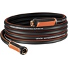 image:imageVEVOR Garden Hose 75 ft 58 Heavy Duty 4Layer Rubber Water Hose 150PSI Working amp 600PSI Burst Flexible amp Nonkink Outdoor Waterhose with 34 Fitting Lightweight Hoses for Gardening Cleaning25 ft