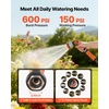 image:imageVEVOR Garden Hose 75 ft 58 Heavy Duty 4Layer Rubber Water Hose 150PSI Working amp 600PSI Burst Flexible amp Nonkink Outdoor Waterhose with 34 Fitting Lightweight Hoses for Gardening Cleaning150 ft