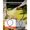 image:imageVEVOR Garden Hose 75 ft 58 Heavy Duty 4Layer Rubber Water Hose 150PSI Working amp 600PSI Burst Flexible amp Nonkink Outdoor Waterhose with 34 Fitting Lightweight Hoses for Gardening Cleaning150 ft