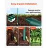 image:imageVEVOR Garden Stakes 10 Pack 937 inch Plastic Coated Metal Tomato Stakes Garden Sticks for Plants Support with Pointed End and NonSlip Bumps for Growing Climbing Plants Outdoor Vegetables12m11mm