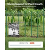 image:imageVEVOR Garden Stakes 10 Pack 937 inch Plastic Coated Metal Tomato Stakes Garden Sticks for Plants Support with Pointed End and NonSlip Bumps for Growing Climbing Plants Outdoor Vegetables12m11mm