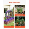image:imageVEVOR Garden Stakes 10 Pack 937 inch Plastic Coated Metal Tomato Stakes Garden Sticks for Plants Support with Pointed End and NonSlip Bumps for Growing Climbing Plants Outdoor Vegetables12m11mm
