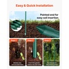 image:imageVEVOR Garden Stakes 10 Pack 937 inch Plastic Coated Metal Tomato Stakes Garden Sticks for Plants Support with Pointed End and NonSlip Bumps for Growing Climbing Plants Outdoor Vegetables24m20mm