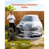 image:imageVEVOR Gas Pressure Washer 2900 PSI and 185 Max GPM Upgrade Aluminum Pump with Spray Gun and Wand 4 Nozzle Set Gas Powered Pressure Washer for Cars Fences Driveways Homes Patios Furniture2900PSI  Horizontal